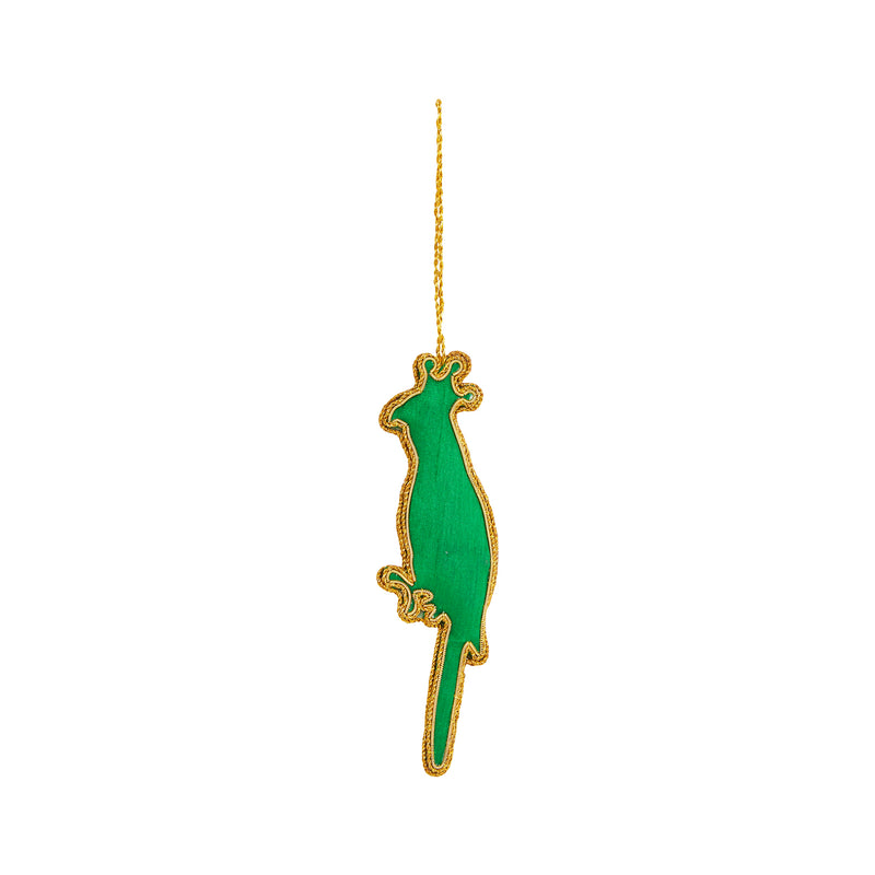 QUEEN LORIKEET SEQUIN CHRISTMAS TREE DECORATION back