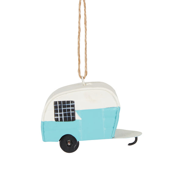 FESTIVE CARAVAN TREE DECORATION BLUE