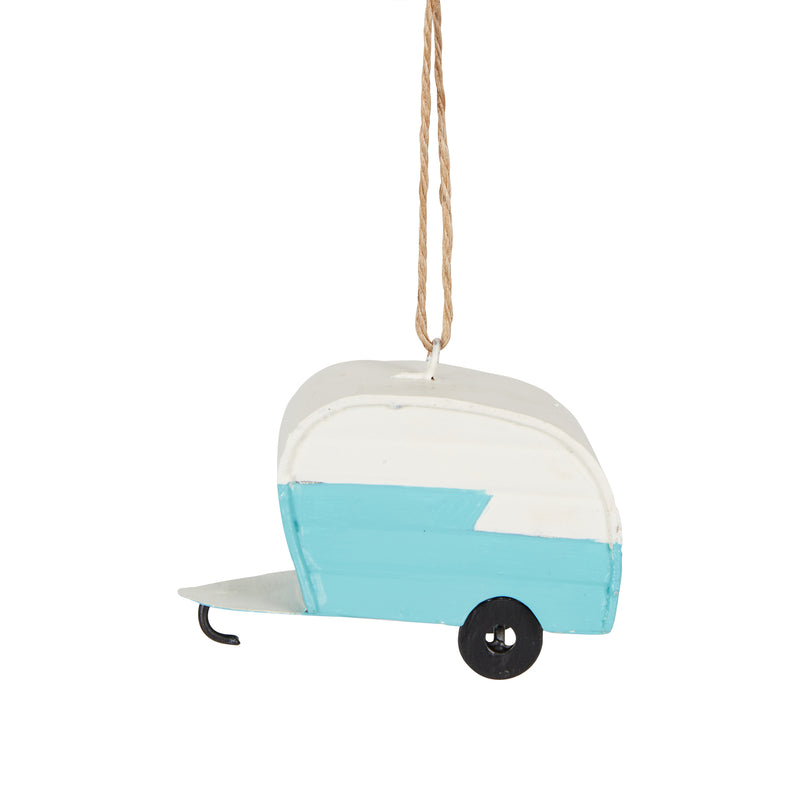 FESTIVE CARAVAN TREE DECORATION BLUE