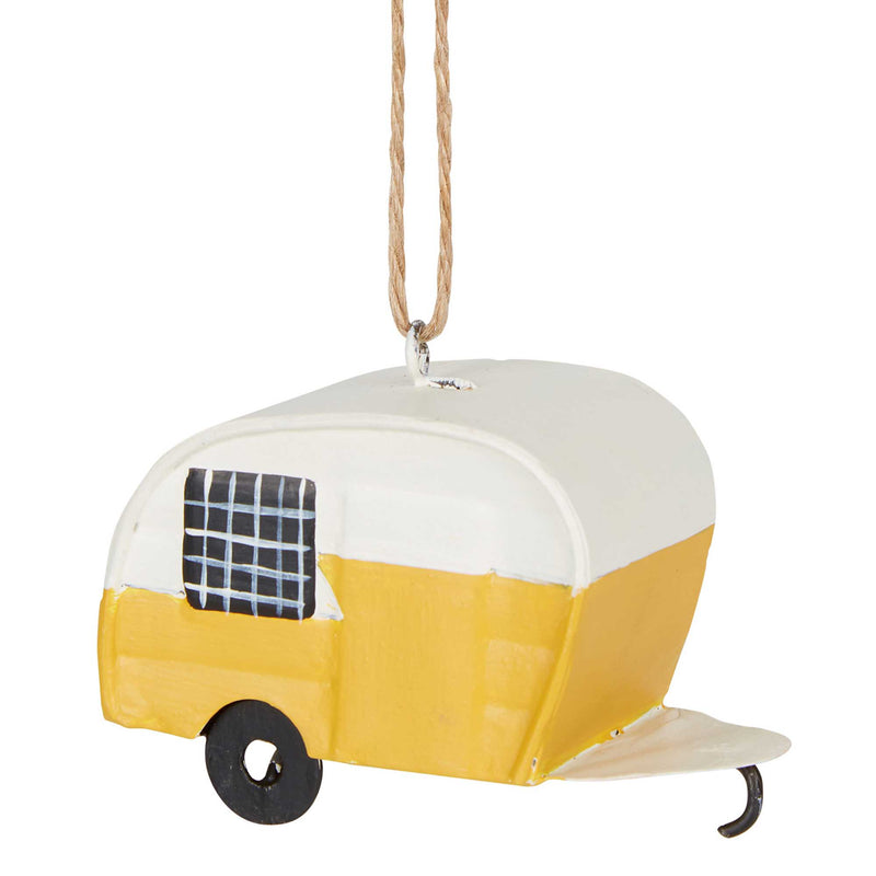 FESTIVE CARAVAN TREE DECORATION YELLOW