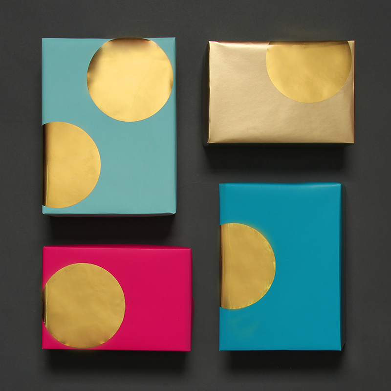 Confetti Dot Stickers Gold Metallic - Pack of 20