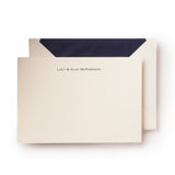 Personal Stationery Crown Mill Navy Blue Silk Lined envelopes - Set of 10 cards and 10 envelopes